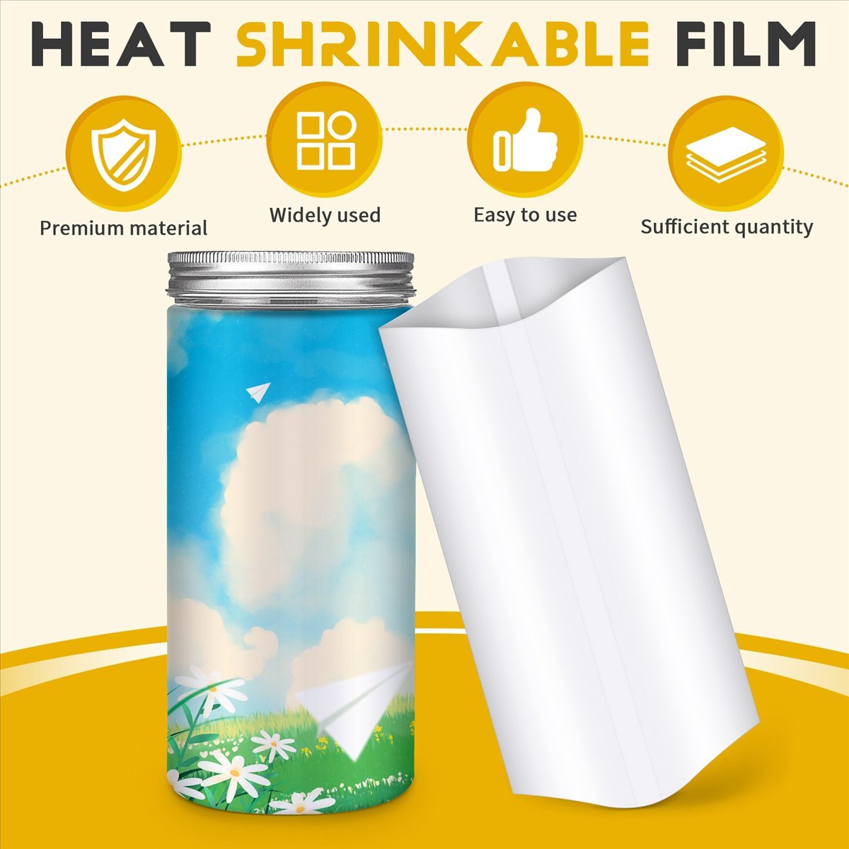✼ 70枚入り、昇華プリント用シュリンクフィルム、サイズ5イ - Sublimation Mug White のレビューと価格