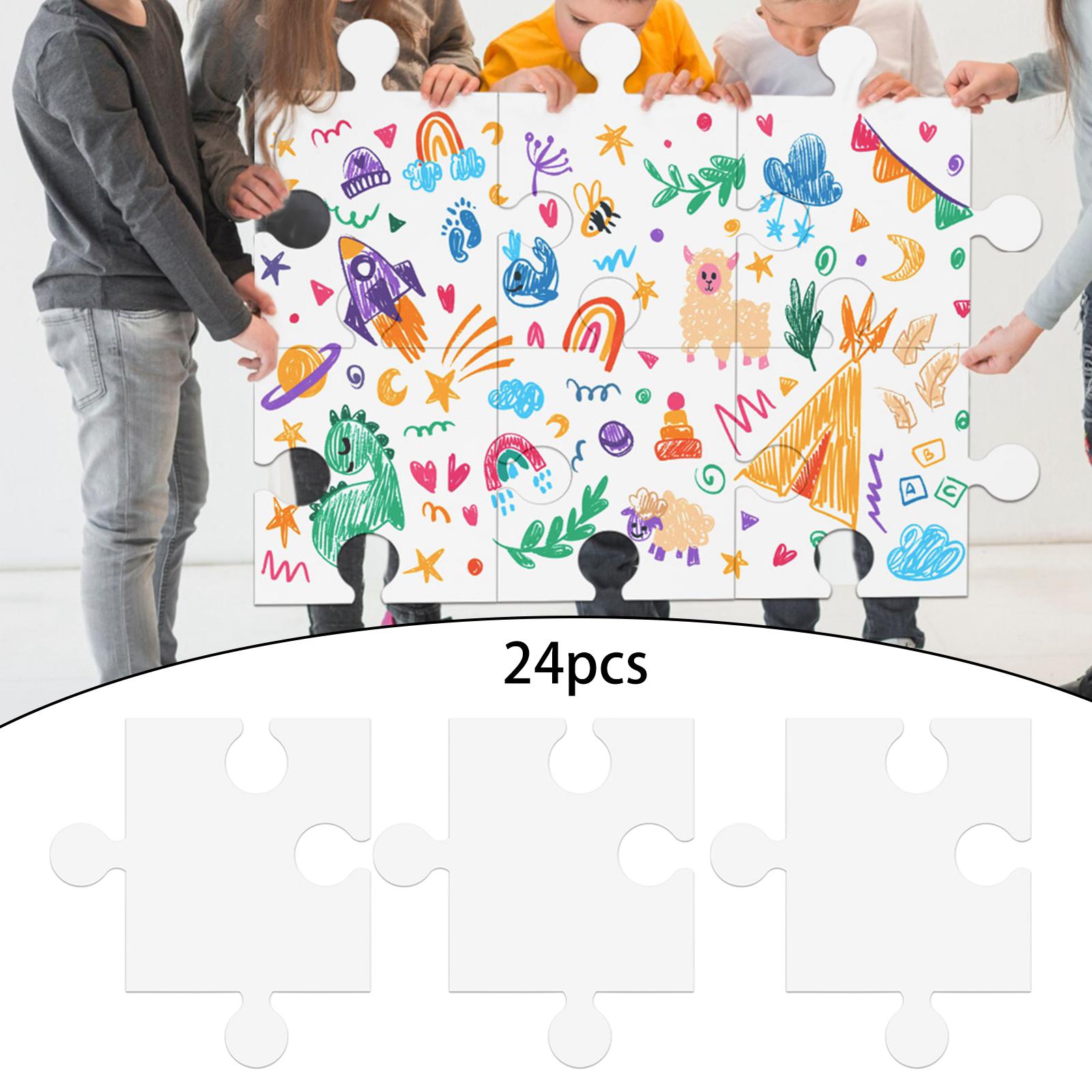子供から大人まで楽しめる、DIYアートプロジェクト用の白いパ - Puzzle Blank White のレビューと価格