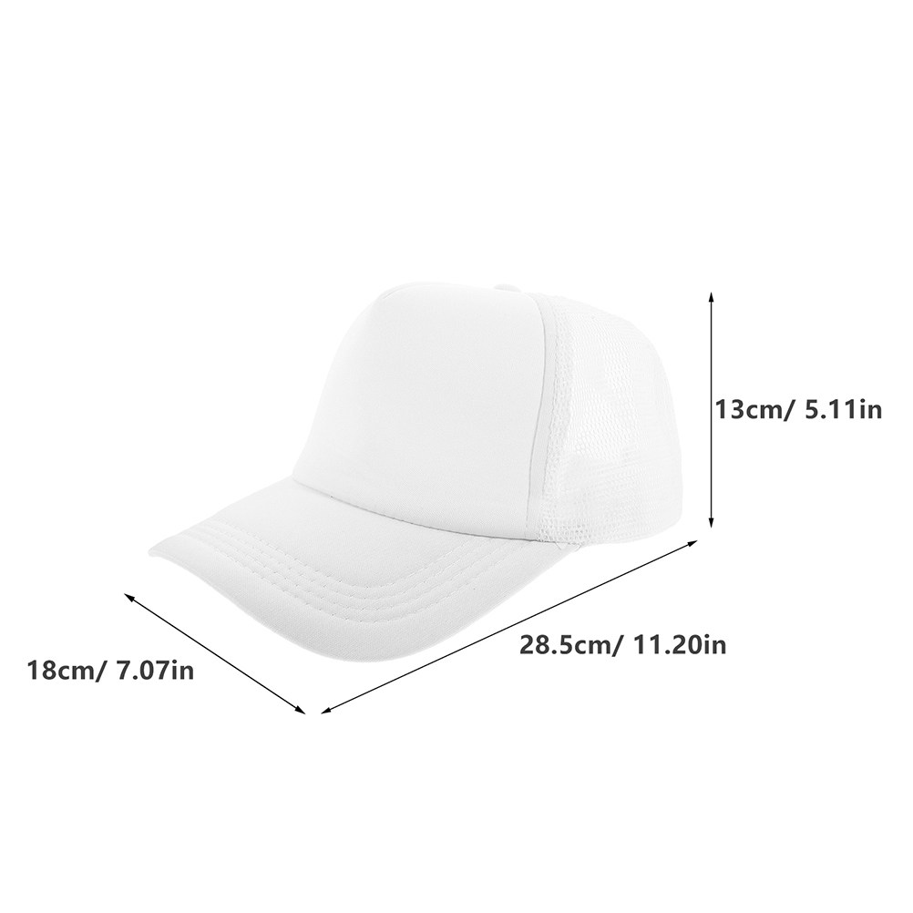 昇華プリント用の無地メッシュ野球帽5枚セット。DIYプリント - Hat Sublimation Blank のレビューと価格